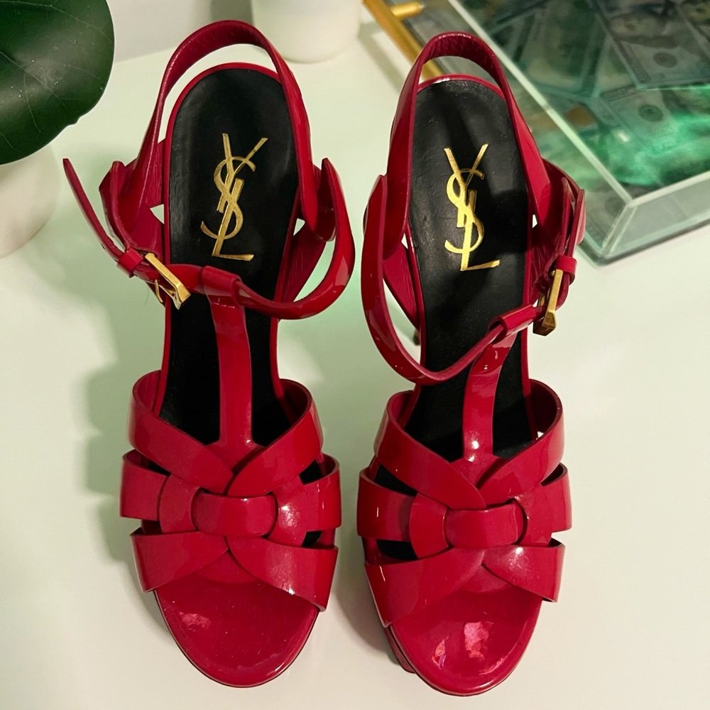 Size 37 YSL Tribute Sandals